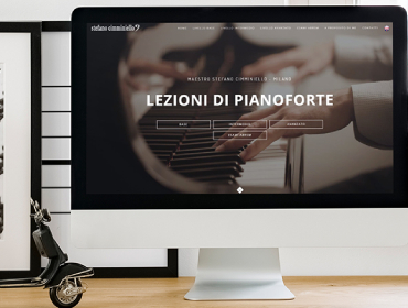 Creazione sito web professionale lezioni pianoforte San Marino - Sito insegnante pianoforte San Marino - Sito web insegnante musica San Marino - Creazione siti web San Marino